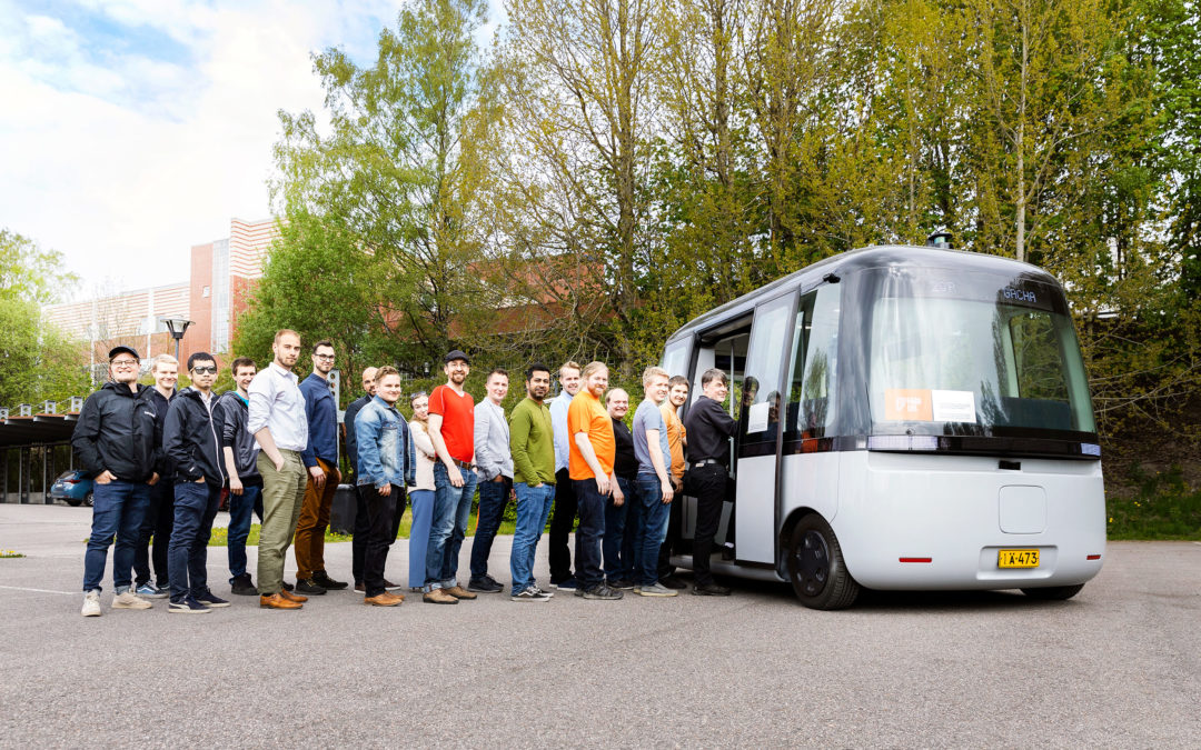 Sensible 4’s driverless shuttle bus team wins the Finnish engineering prize for 2020